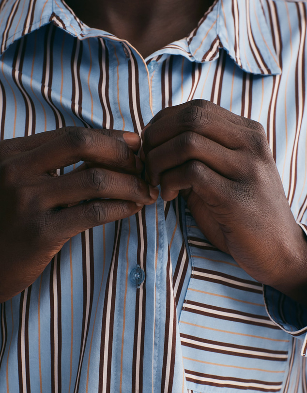 Resting - Soft Woven Cotton Jules Long Sleeve Shirt