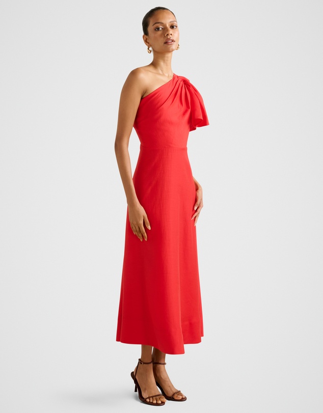 Forever New Petite - Mattea Petite One Shoulder Midi Dress