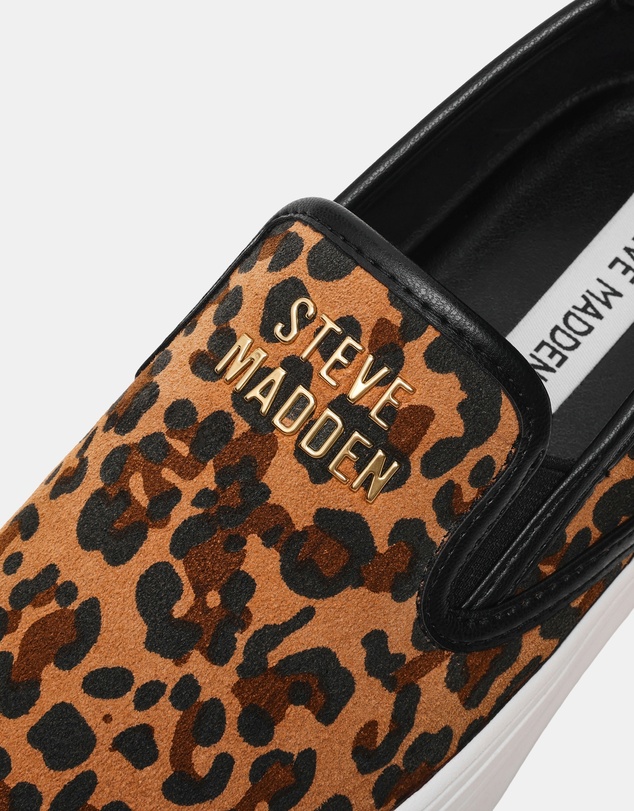 Steve Madden - Clifftop-L Leopard Suede Sneakers