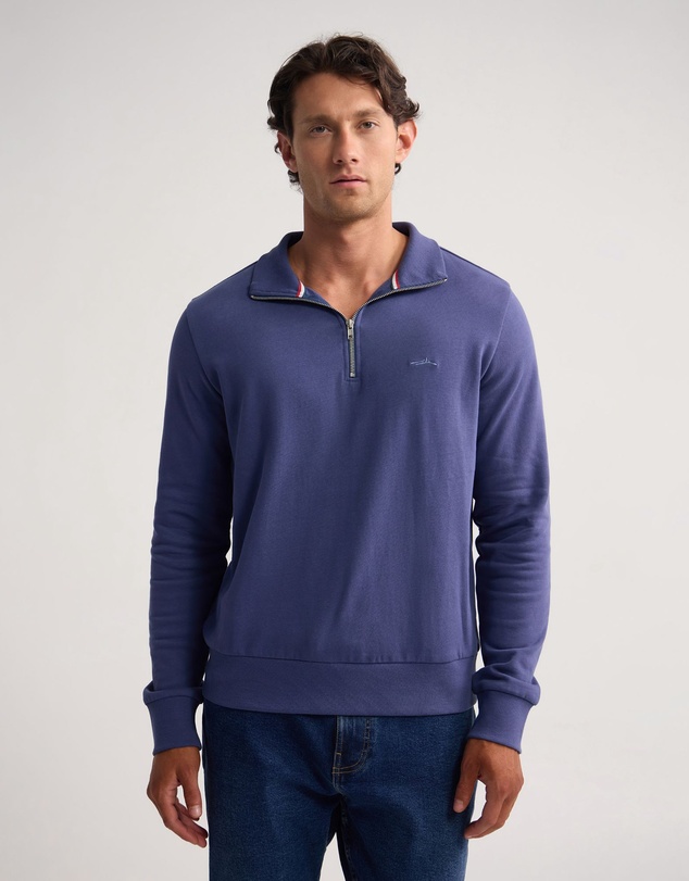 Oxford - Wyatt Zip Neck Sweatshirt