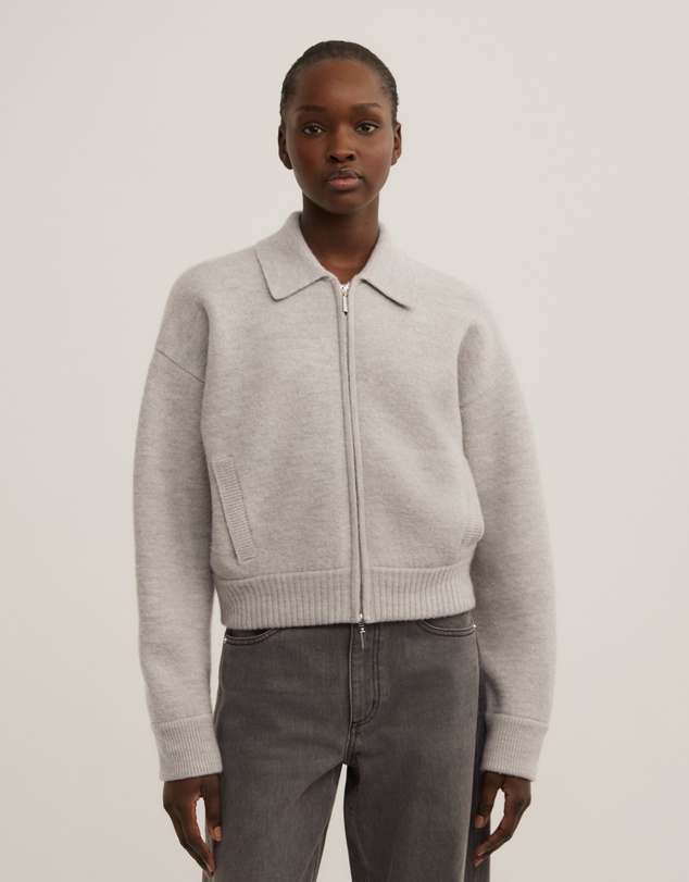 Witchery - Wool Knit Bomber Jacket
