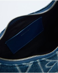 Calvin Klein - Emblem Aop Denim Shoulder Bag