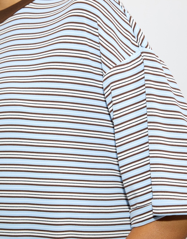 Dazie - Serve Stripe T-Shirt
