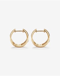 Michael Hill - 0.24 Carat TW of Laboratory-Grown Round Brilliant Diamond Huggie Earrings in 10kt Yellow Gold