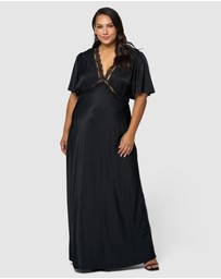 Sunday In The City - Electric Guitars Maxi Dress