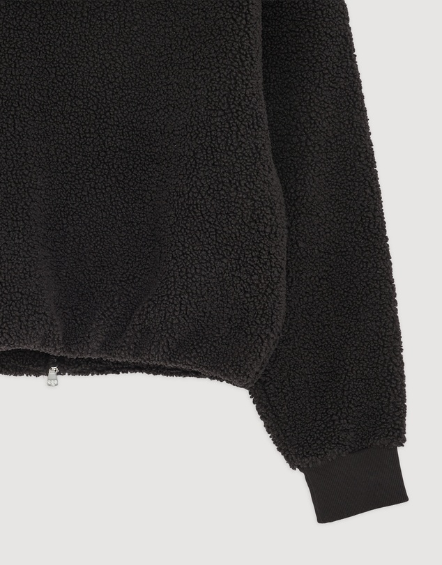 Revibe - Repaired Lorna Jane Field Teddy Zip Through Hoodie - AU 8