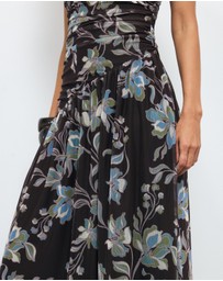 AERE - Hazel One Shoulder Mesh Dress