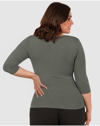 B Free Intimate Apparel - Bamboo 3/4 Sleeve Top