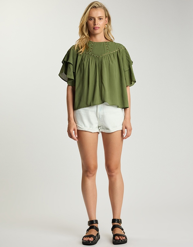 ONE TEASPOON - Bandits High Waist Denim Shorts