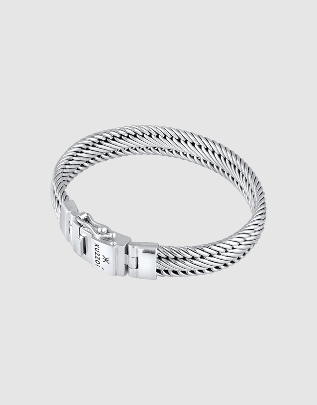 Kuzzoi - ICONIC EXCLUSIVE - Braided Link Bracelet in 925 Sterling Silver