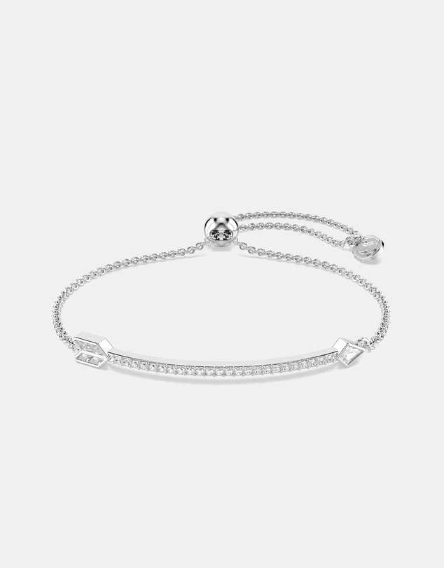 Swarovski - Idyllia Bracelet, Mixed Cuts, Arrow, White, Rhodium Plated