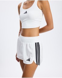 adidas Performance - Pacer Workout Woven High Rise 3 Inch Shorts