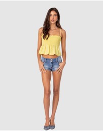 EDIKTED - Millie Scrunch Tank Top