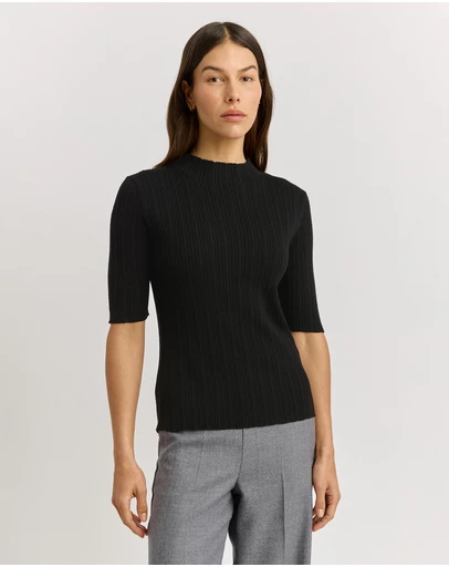 Toorallie - Variegated Rib Top