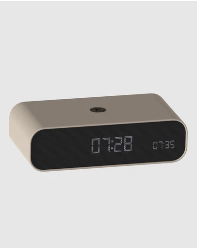 Kreafunk - Kreafunk Wakie Alarm Clock Qi Charger + Bluetooth - Ivory Sand