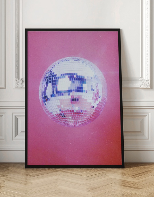 Olive et Oriel - Pink Disco Ball by Samantha Hearn Art Print