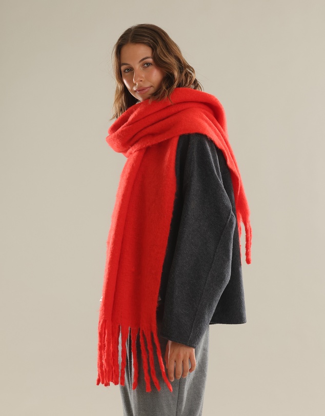 Morgan & Taylor - Ella Woven Scarf in Red