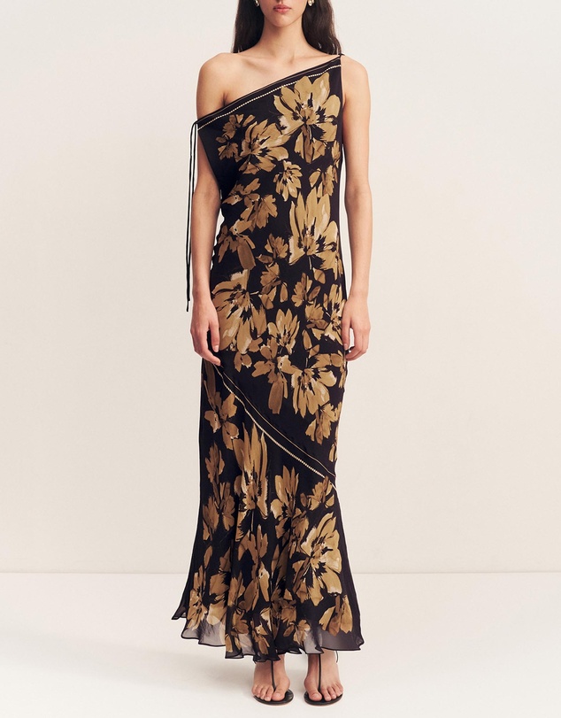 knee length dresses for ladies Arlene Tie-Shoulder Maxi Dress main image 0
