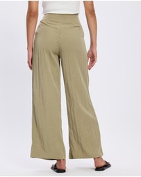Mossée - Olivia Pleated Wide Leg Pants