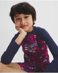 Country Road - Lobster Geometric Rash Vest