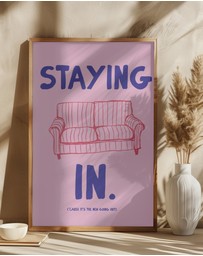 Olive et Oriel - Stayingin by Treechild Art Print