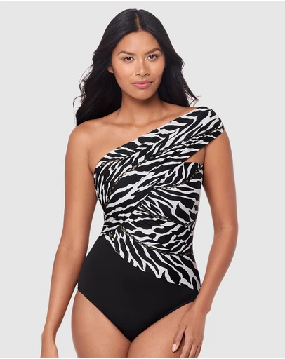 Magicsuit - Sand Tracks Goddess One Shoulder Tummy Control Swimsuit