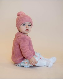 Bebe by Minihaha - Gemma Organic Chunky Rib Cardigan - Babies
