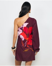 AERE - Ravenna One Shoulder Mini Dress