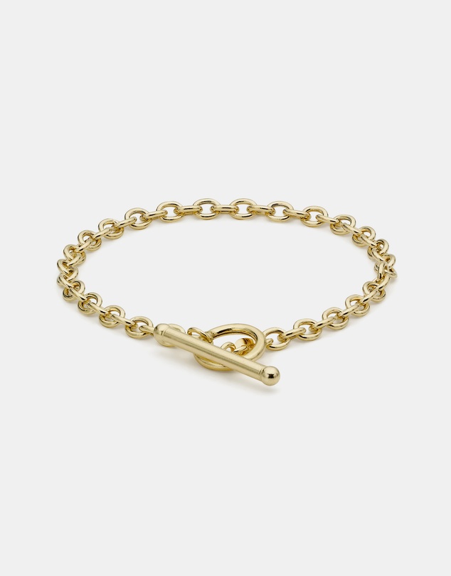 Zoe Olivia - 9K Gold T-Bar Bracelet