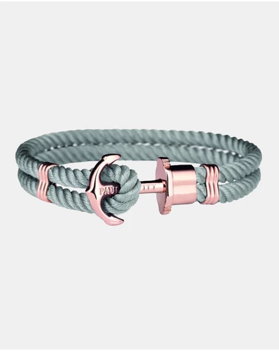 Paul Hewitt - Phrep Nylon Rose Gold Grey L Bracelet