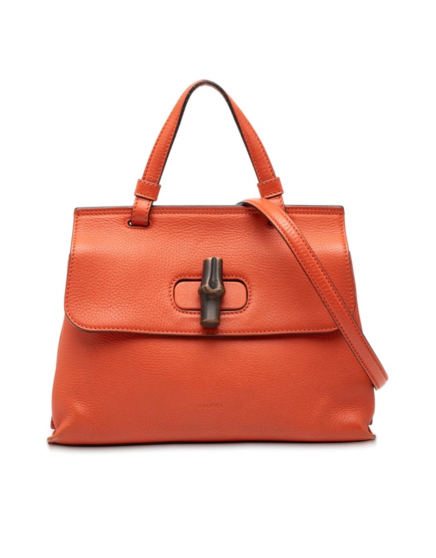 Pre-Loved by Azura Reborn - Pre-Loved Small Leather Bamboo Daily Satchel