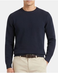 Henry Bucks - Henry Sartorial Cotton Textured Crew Neck Knit