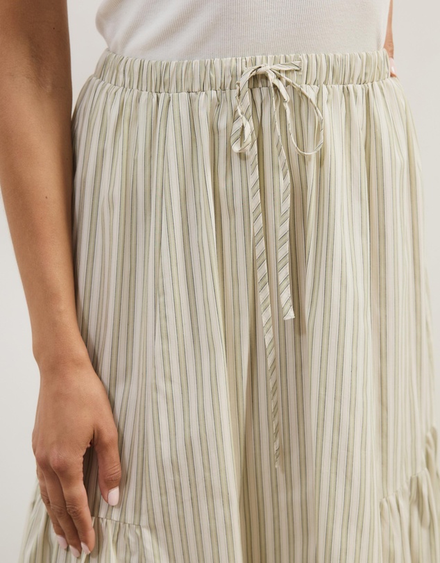 Atmos&Here - Vienna Cotton Gathered Midi Skirt