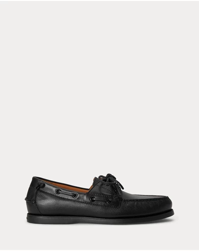 Polo Ralph Lauren - Merton Tumbled Leather Boat Shoes - Men's