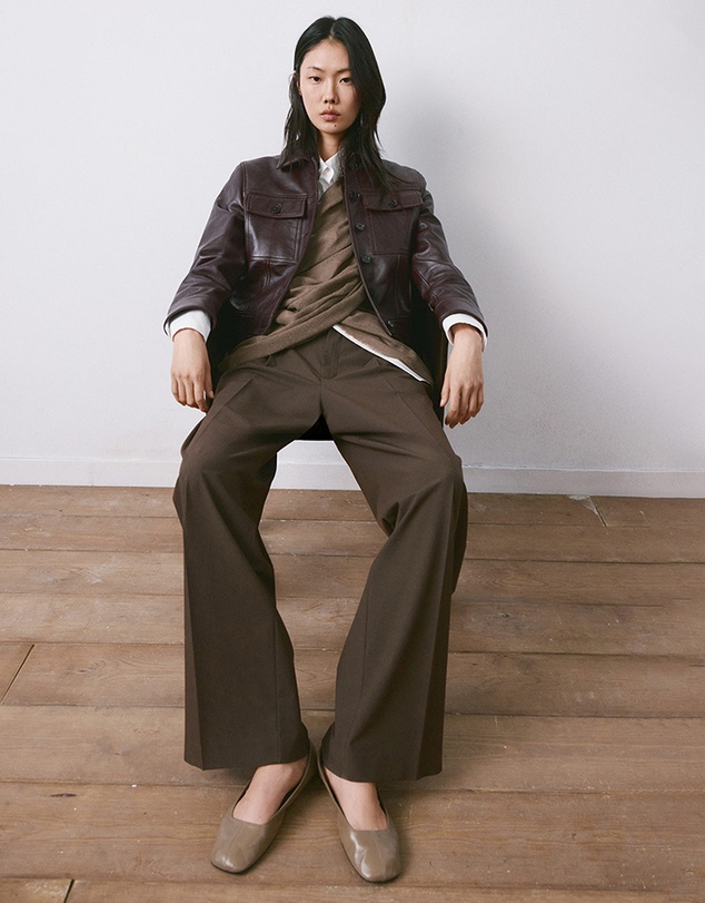 M.N.G - Leather Ballet Flats
