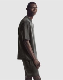 COS - Oversized Faded Mock-Neck Shirt