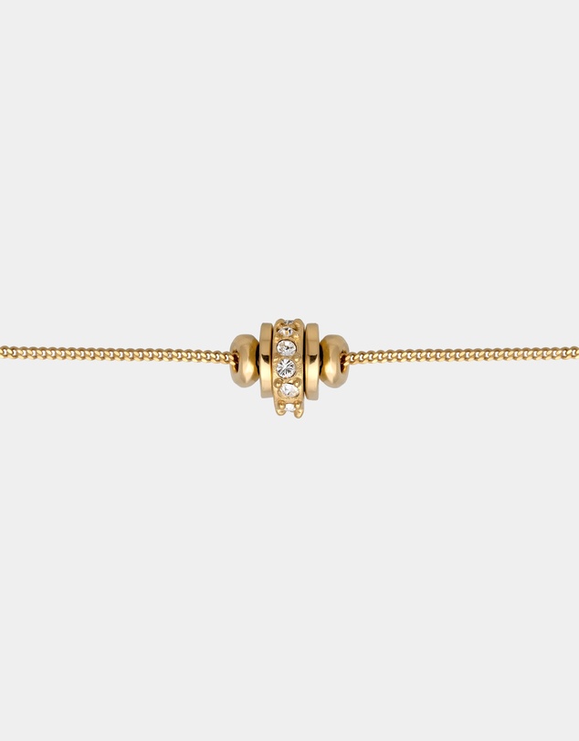 Elli Jewelry - Necklace Crystal 925 Sterling Silver Gold-Plated