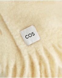 COS - Fringed Brushed-Mohair Scarf