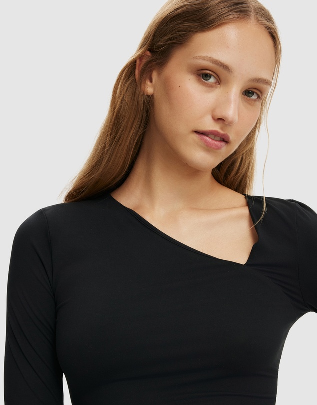 Cotton On - Hold Me Asymmetric Long Sleeve Top