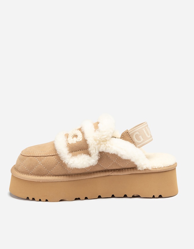 Ozwear Connection Uggs - Ugg Violet Matelassé Shearling Platform Slipper (Detachable Feature)