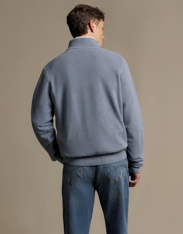 R.M.Williams - Warner Popcorn Quarter Zip Knit