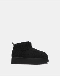 EVERAU - EverAU Ugg Ultra Platform Teddycozy Faux Fur Upper UGG Boots