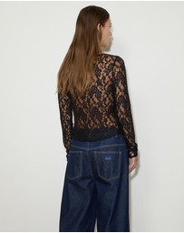 Maison Essentiele - Asymmetric Lace Top