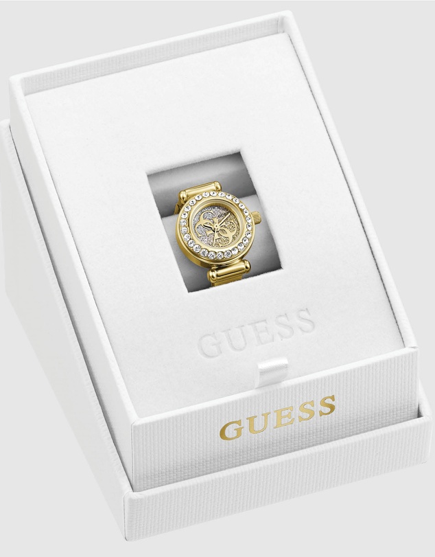 GUESS - GUESS Ladies Gold-Tone Analogue Ring Watch