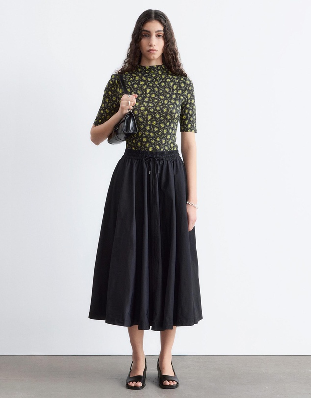 & Other Stories - Voluminous Drawstring Midi Skirt