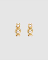 By Charlotte - Peace Within Pearl Hoops