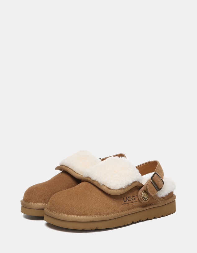 EVERAU - Australian Shepherd Ugg Tenley Cow Suede Upper House Shoes