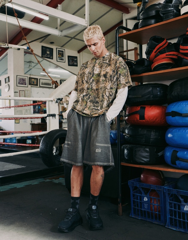 SSAINT - Round One Layered Tee - Vintage Camo