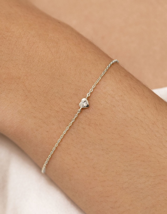 SAINT VALENTINE - Mini Heart Bracelet - Silver