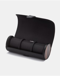 Wolf - Wolf Roadster Triple Watch Roll  Black